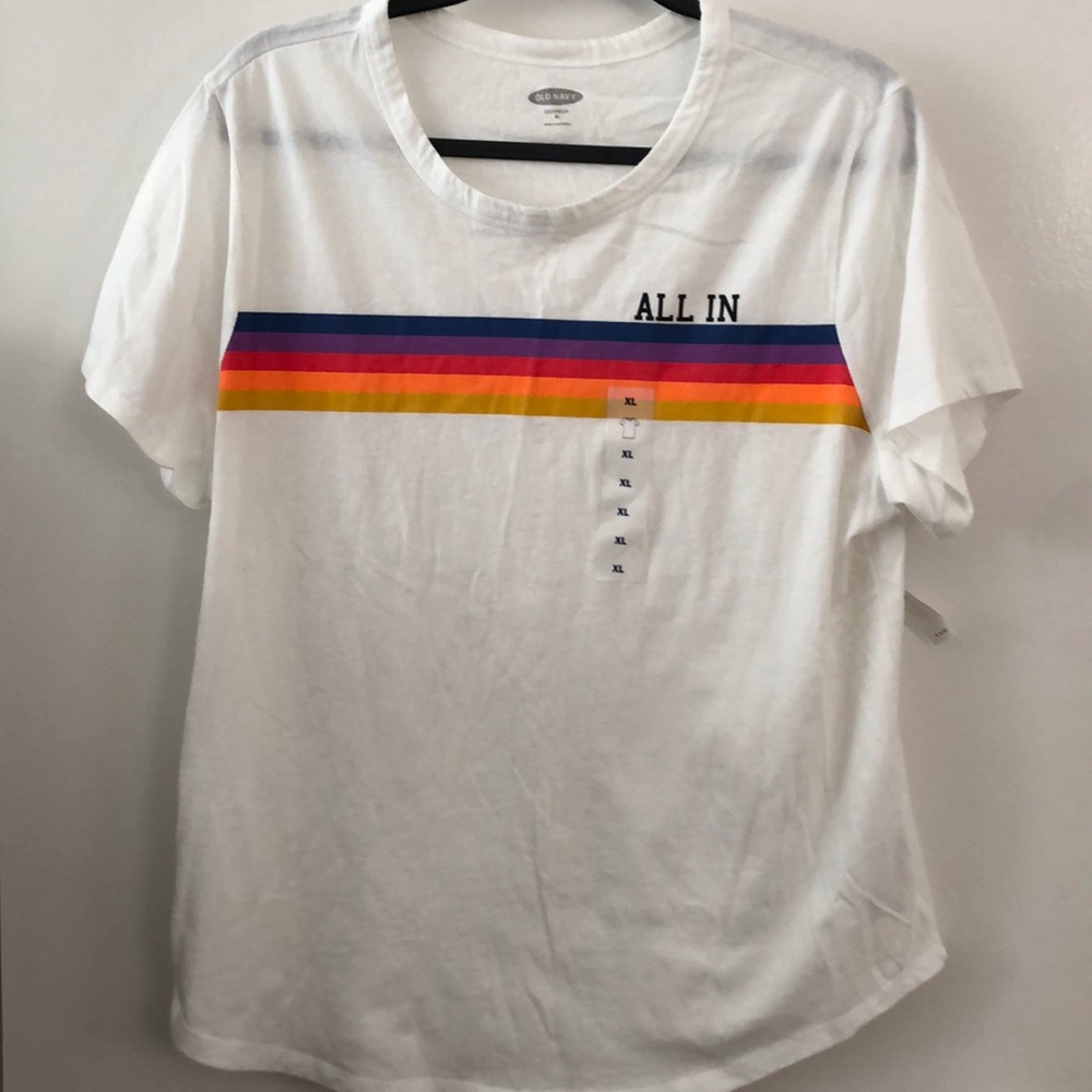 Old Navy NWT XL ALL IN LGBTQ+ t-shirt
